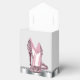 Bezaubernder rosa Glitzer-hohe Fersen-Schuh Geschenkschachtel (Geöffnet)