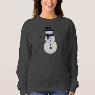 Bezaubernder Schneemann Damen Dunkelgrau Sweatshirt