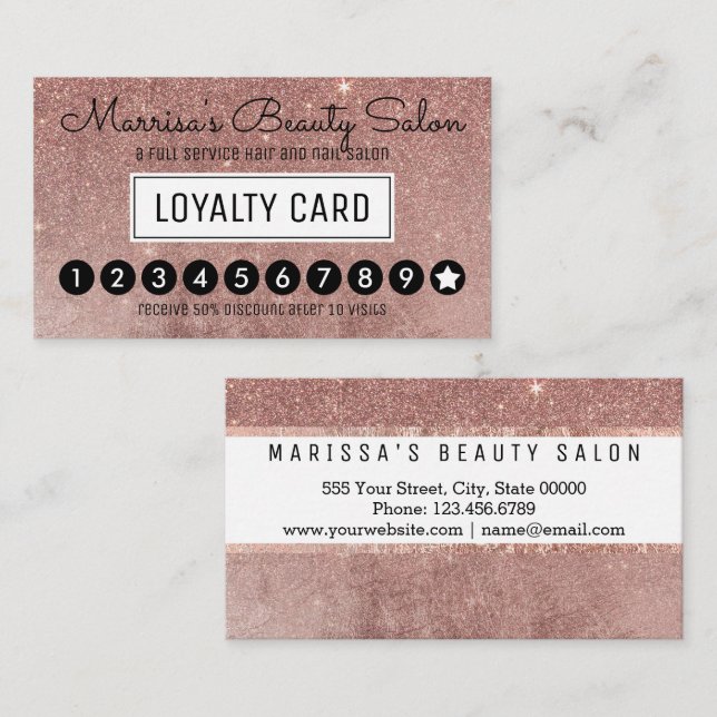 Bezaubernder Treuekarte (Vorne/Hinten)