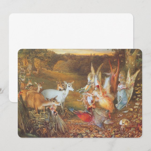Bezaubernder Wald von Künstler John Anster Fitzger Einladung (Vorne/Hinten)