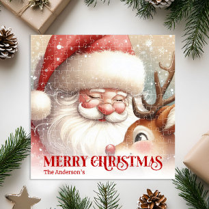 Bezaubernder Weihnachtsmann Rudolph Personalisiert