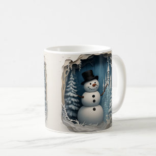 Bezaubernder Winter-Schneemann – Cozy Holiday-Kaff Kaffeetasse