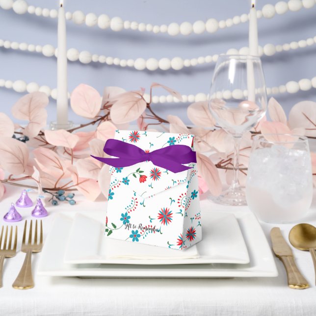 Bezauberndes Blumendesign Geschenkschachtel (Hochzeit)