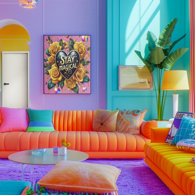 Bezauberndes Bouquet mit goldenen Rose und Herz 12 Poster (Von Creator hochgeladen)