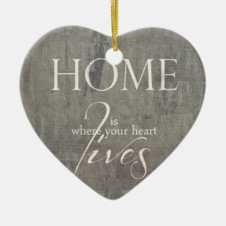 Bezauberndes Dekoherz "sweet home" Keramikornament