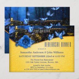 Bezauberndes Forest Butterfly Probe Dinner Einladung