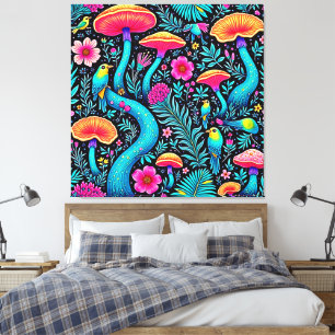 Bezauberndes Forest Whimsical Dream Design Leinwanddruck