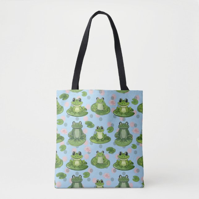 Bezauberndes Frosch- und Toad-Pond-Party Tasche (Vorderseite)