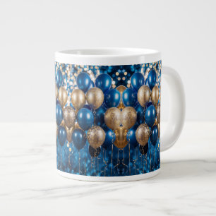 Bezauberndes Geschenk für Blue und Gold Coffee Tas Jumbo-Tasse