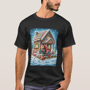 Bezauberndes Gingerbread House Day und Winter Wond T-Shirt
