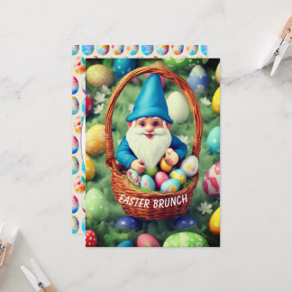 Bezauberndes Gnome Ei Basket OsterBrunch Einladung