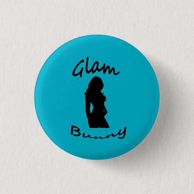 Bezauberndes Häschen-Logo-Button Button (Vorderseite)