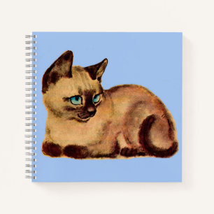 bezauberndes Katzenkätzchen von Siam Notizbuch