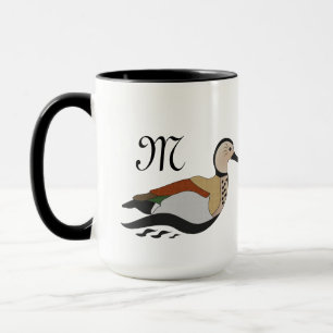 Bezauberndes, klingelndes Aquamarines Duck Cartoon Tasse