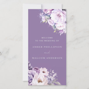 Bezauberndes Lavendel-Hochzeitsprogramm für Lila B