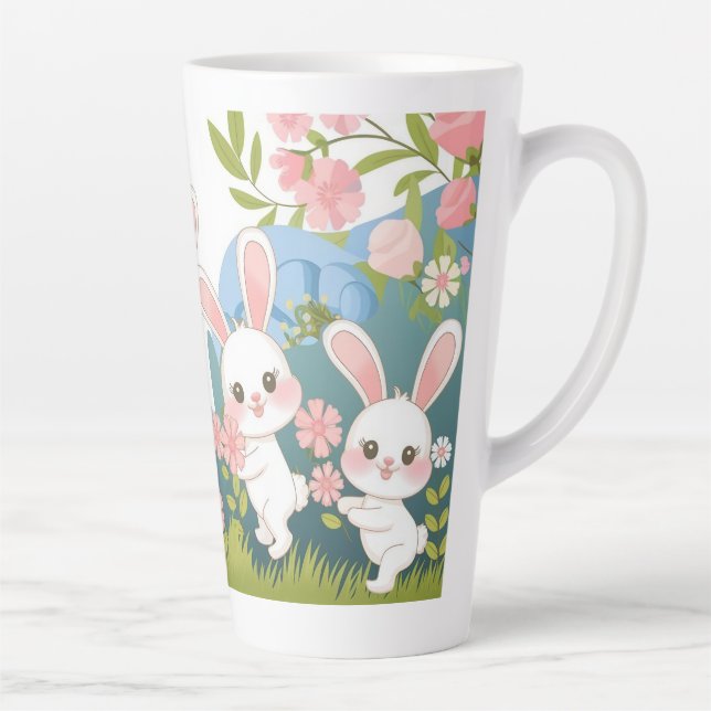 Bezauberndes Osterfeierdesign Milchtasse (Rechts)