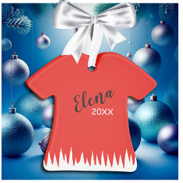 Bezauberndes Rotes Kleid Ornament