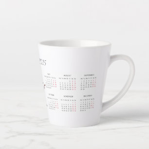 Bezauberndes Rotes Rentier 2025 Benutzerdefinierte Milchtasse