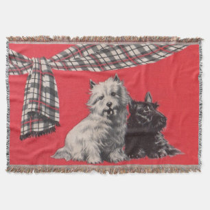bezauberndes schottisches Terrier-Print Decke