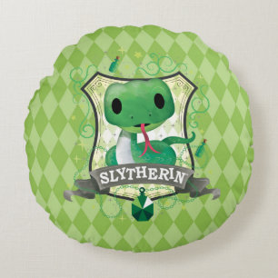 Bezauberndes SLYTHERIN™ Wappen Harry Potter   Rundes Kissen