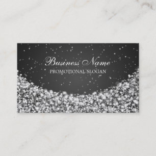 Bezauberndes Stern-Schein-Schwarzes Visitenkarte
