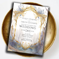 Bezauberndes Waldportal Gold Violet Wedding