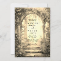 Bezauberndes Waldportal zum Hochzeitsempfang
