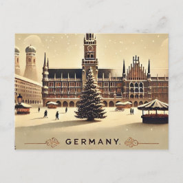 Bezauberndes Weihnachtsdesign in Deutschland - Nos Feiertagspostkarte