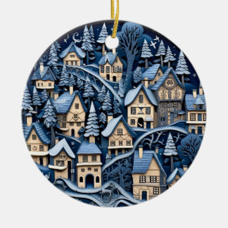 Bezauberndes Weihnachtsdorf Ornament