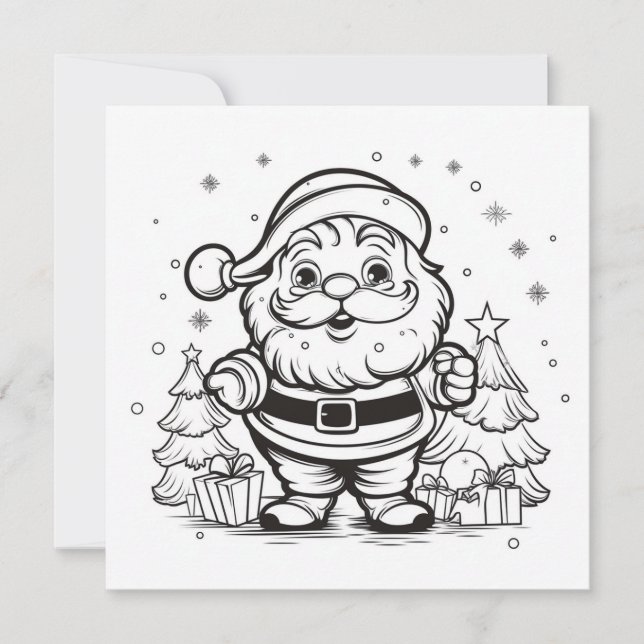 Bezauberndes Weihnachtsfest Kinderskraft Feiertagskarte (Vorderseite)