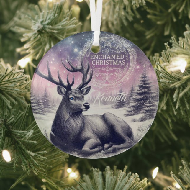 Bezauberndes Weihnachtsgeschenk personalisieren Ornament Aus Glas (InSitu)