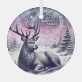 Bezauberndes Weihnachtsgeschenk personalisieren Ornament Aus Glas