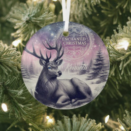 Bezauberndes Weihnachtsgeschenk personalisieren Ornament Aus Glas