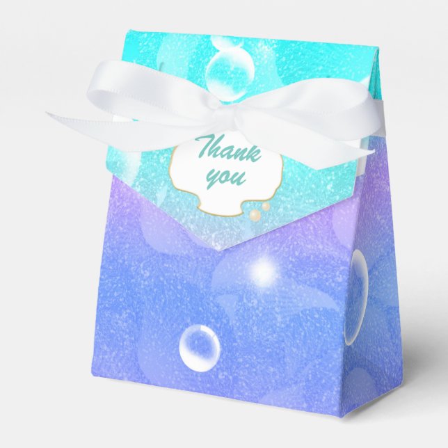 Bezaubert unter den Meeresfrüchte-Gastgeschenk-Box Geschenkschachtel (Vorderseite)