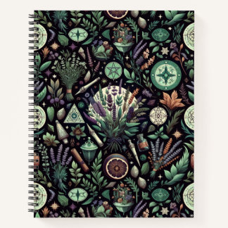 Bezauberte Botanica: Magische Kräuter und Hexerei Notizbuch