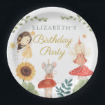 Bezauberte Fee Birthday Mushroom Pappteller<br><div class="desc">Bezauberte Fee Birthday Mushroom</div>