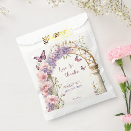 Bezauberte Gartenschmetterlinge Babyduschfavoriten Geschenktütchen