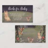 Bezauberte Holzbücher für Babyduschkarte