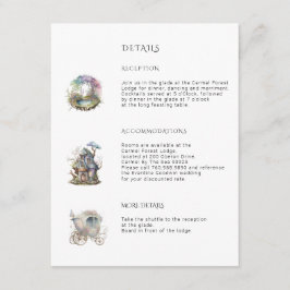 Bezauberte Waldhochzeit Begleitkarte