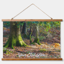 Bezauberte Waldlandschaft - Holz überzogen Wandteppich Mit Holzrahmen