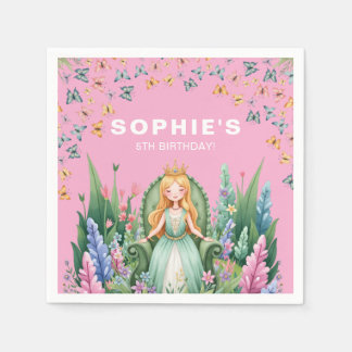 Bezauberte Woodland Fairy Princess Birthday Serviette