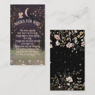 Bezauberte Woodland Moonlight Bücher für Baby Visitenkarte