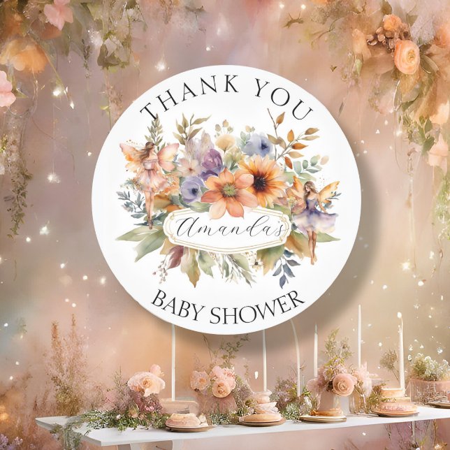 Bezauberter Märchengarten Vielen Dank Baby Girl Du Runder Aufkleber (Von Creator hochgeladen)