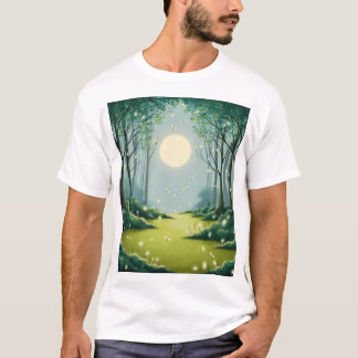 Bezauberter Mondwald: Ein Traum von Glühwürmchen T-Shirt