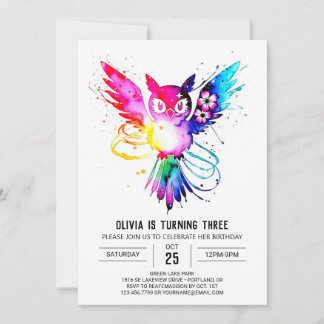 Bezauberter Niedlicher Geburtstag Einladung