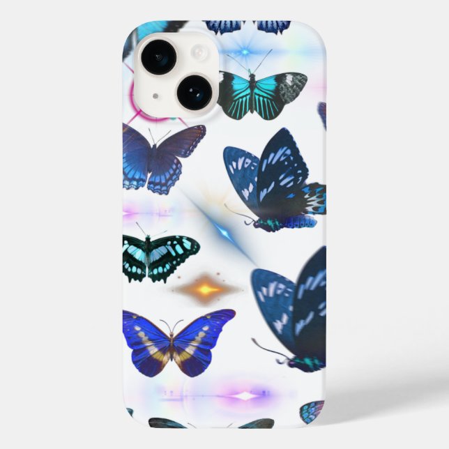 Bezauberter Schmetterling iPhone 14 Fall Case-Mate iPhone 14 Hülle (Rückseite)