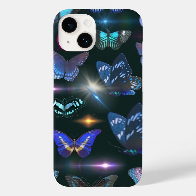 Bezauberter Schmetterling iPhone Case (Rückseite)