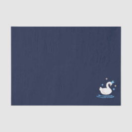 Bezauberter See - Graceful Swan Seidenpapier