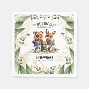 Bezauberter Wald: Baby Napkins feiern Serviette