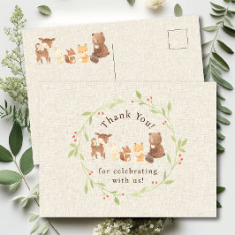 Bezauberter Wald Danke Postkarte